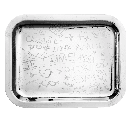christofle silver-plated rectangular tray - 26 x 20 cm 4