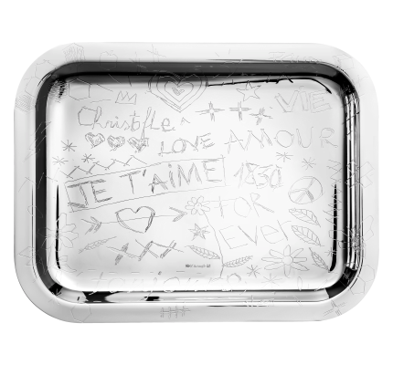 christofle silver-plated rectangular tray - 26 x 20 cm 4