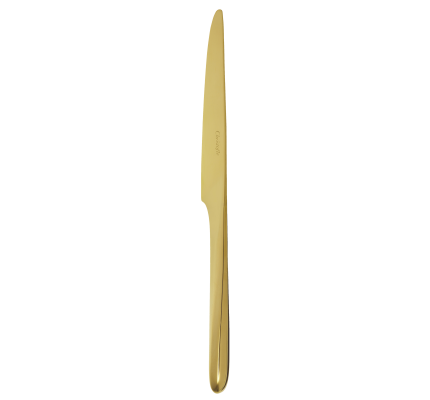christofle couteau de table en acier - coloris or 3