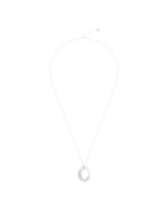 Sterling Silver & Rose Gold Large Pendant Necklace