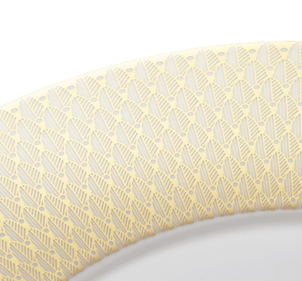 christofle porcelain underplate gold finish 1