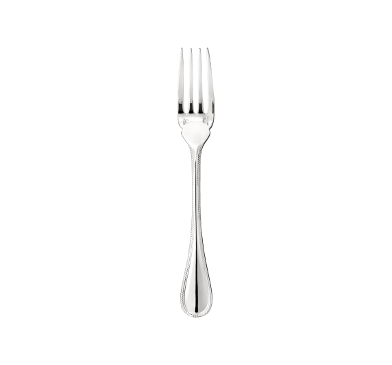 christofle fish fork perles  silver plated 1