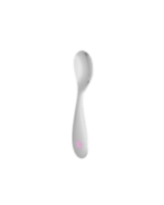 christofle Silver plated Baby spoon, pink Star pattern