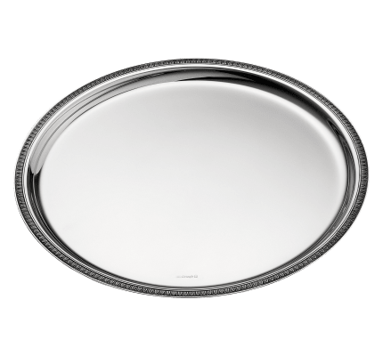 christofle round tray 30cm malmaison  silver plated 1