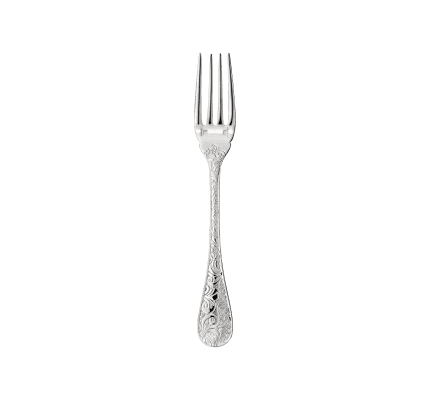 christofle fish fork jardin d'eden  silver plated 1