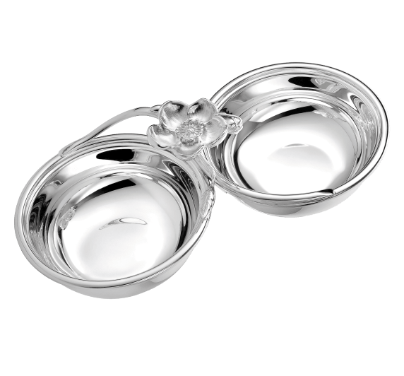 christofle two part server anemone  silver plated 4
