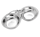 christofle two part server anemone  silver plated 4