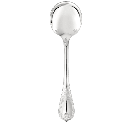christofle silver plated cream soup spoon marly   1