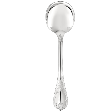 christofle silver-plated cream soup spoon  1