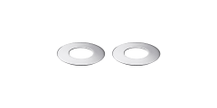 christofle set of 2 glass coasters oh de christofle  stainless steel 2
