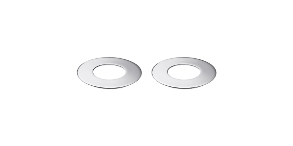 christofle set of 2 glass coasters oh de christofle  stainless steel 2