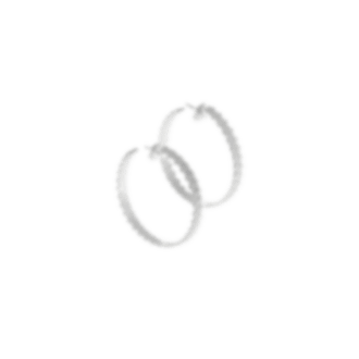 christofle sterling silver hoop earrings 0