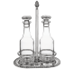 christofle oil & vinegar cruet set malmaison  silver plated 1