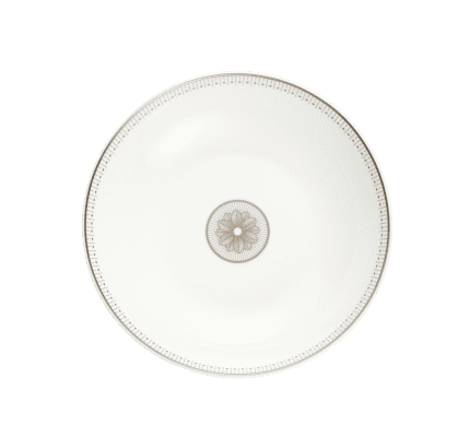 christofle porcelain soup cereal bowl platinum finish 1