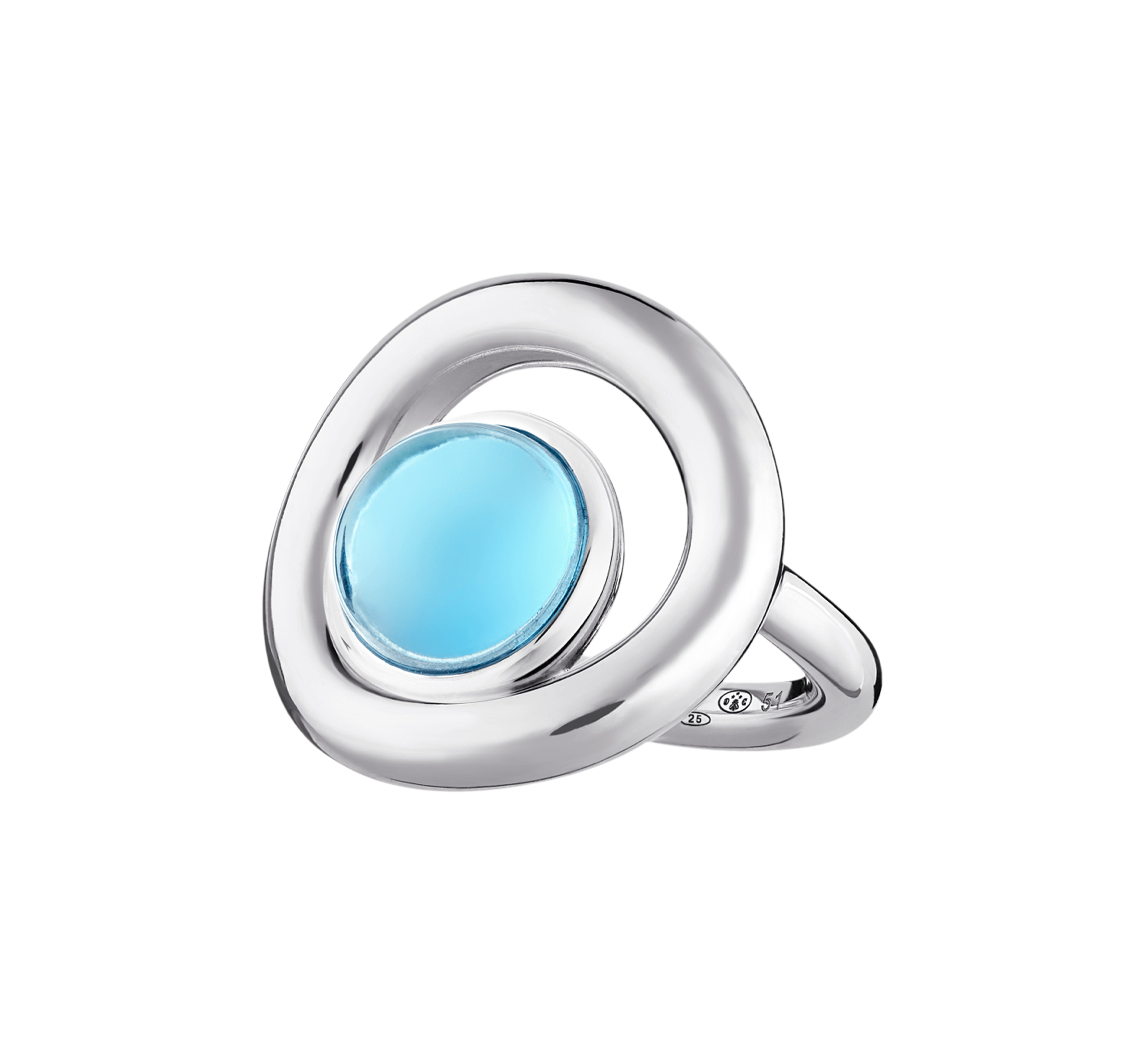 christofle sterling silver ring with turquoise 0