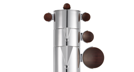Cafetière Gigogne en métal argenté