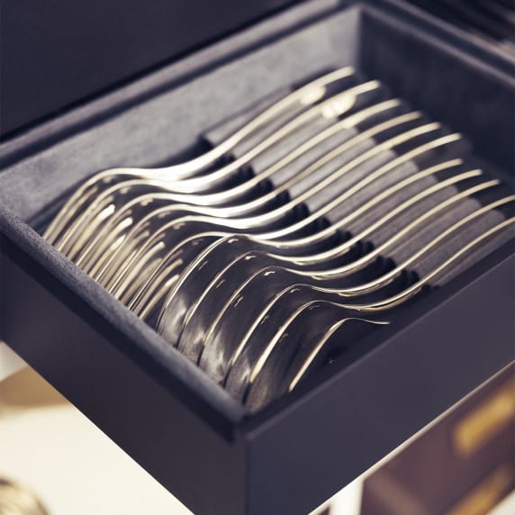 christofle 24-piece silver-plated flatware set for 6 people with small storage box 3