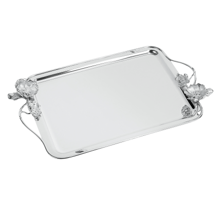 christofle medium silver-plated rectangular tray 17 x 12 in 1