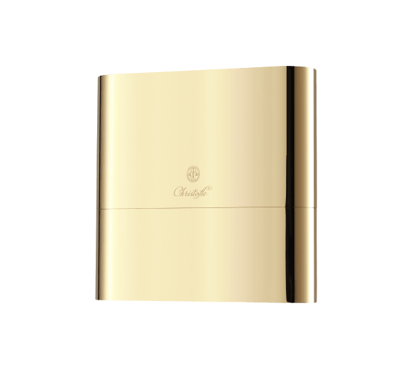 christofle gold stainless steel case - 24-piece stainless steel (sold empty) 0