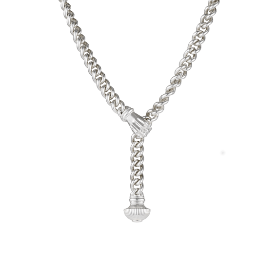 christofle sterling-silver necklace rhodium-plated 2