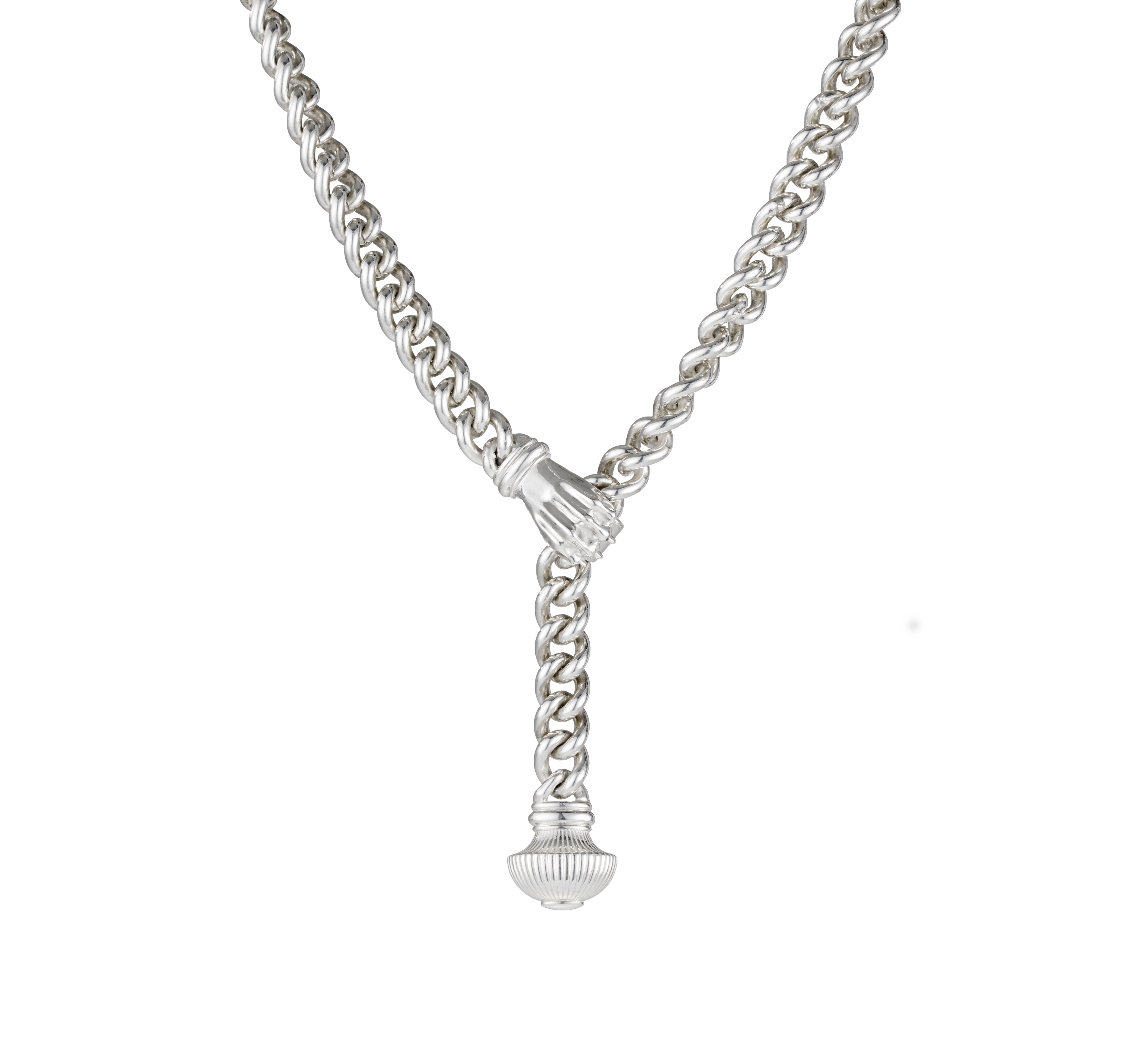 christofle sterling-silver necklace rhodium-plated 2
