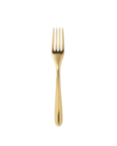 christofle Stainless steel table fork - gold colour