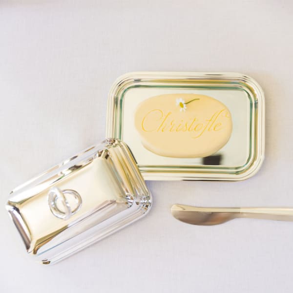 Silver plated Butter dish Vertigo