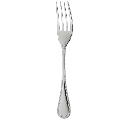 christofle fish fork rubans  silver plated 3