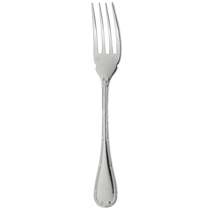 christofle fish fork rubans  silver plated 3