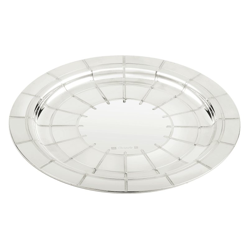 Christofle Silver-Plated Carafe Coaster Graphik