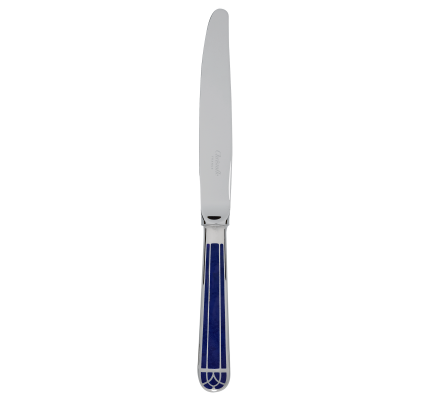 Silver-Plated Standard Dinner Knife - Marbled Blue