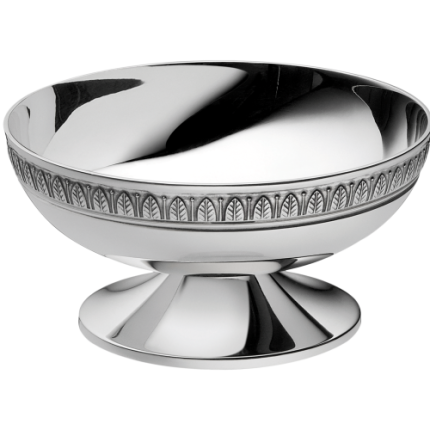 christofle low bowl on stand 14,5cm malmaison  silver plated 1