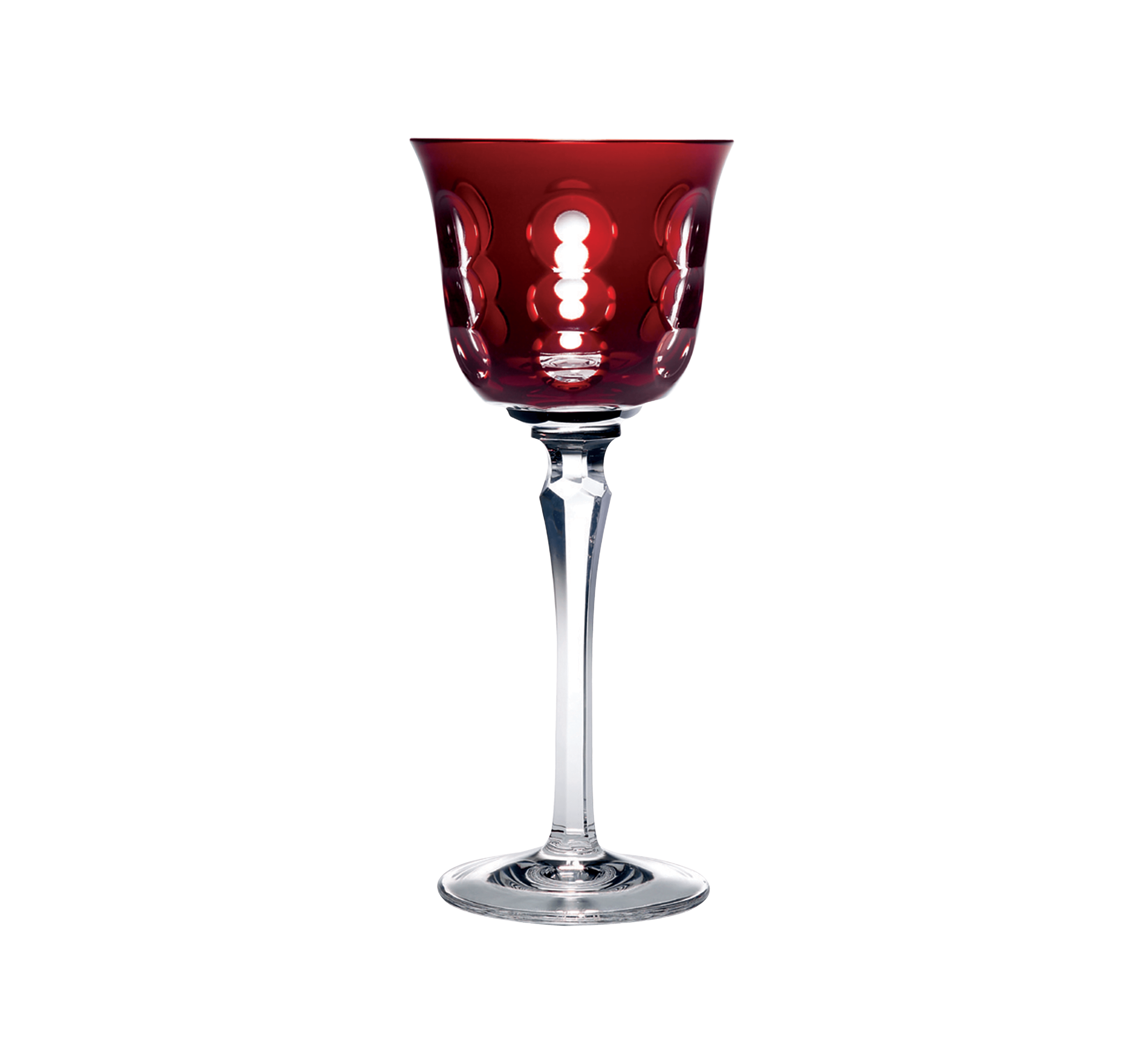 christofle red crystal wine glass 1