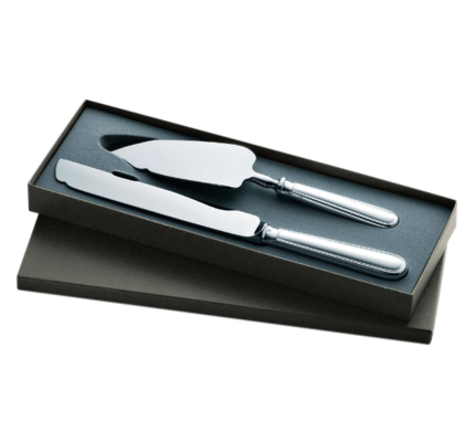 christofle coffret 2 pièces pelle et couteau à gâteaux en métal argenté 1