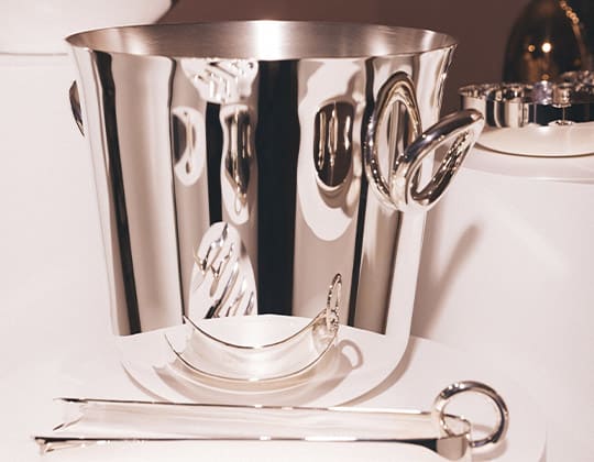 Silver-Plated Champagne Bucket Vertigo Silver-Plated Champagne Bucket Vertigo