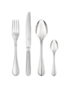 christofle 75-piece stainless steel flatware set with chest 2