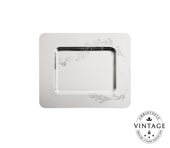 Vintage Silvered Tray Marly Tech 