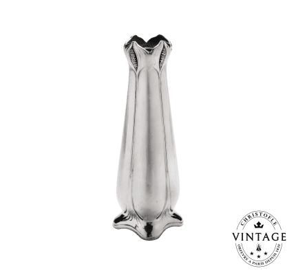 christofle christofle maïs vase, silverware - vintage 1