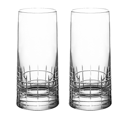 christofle set of 2 highball crystal glasses 1