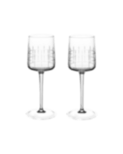 christofle Lot de 2 verres à vin rouge en cristal