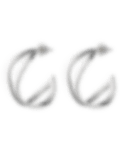 christofle small hoop earrings  rivage sterling silver 0