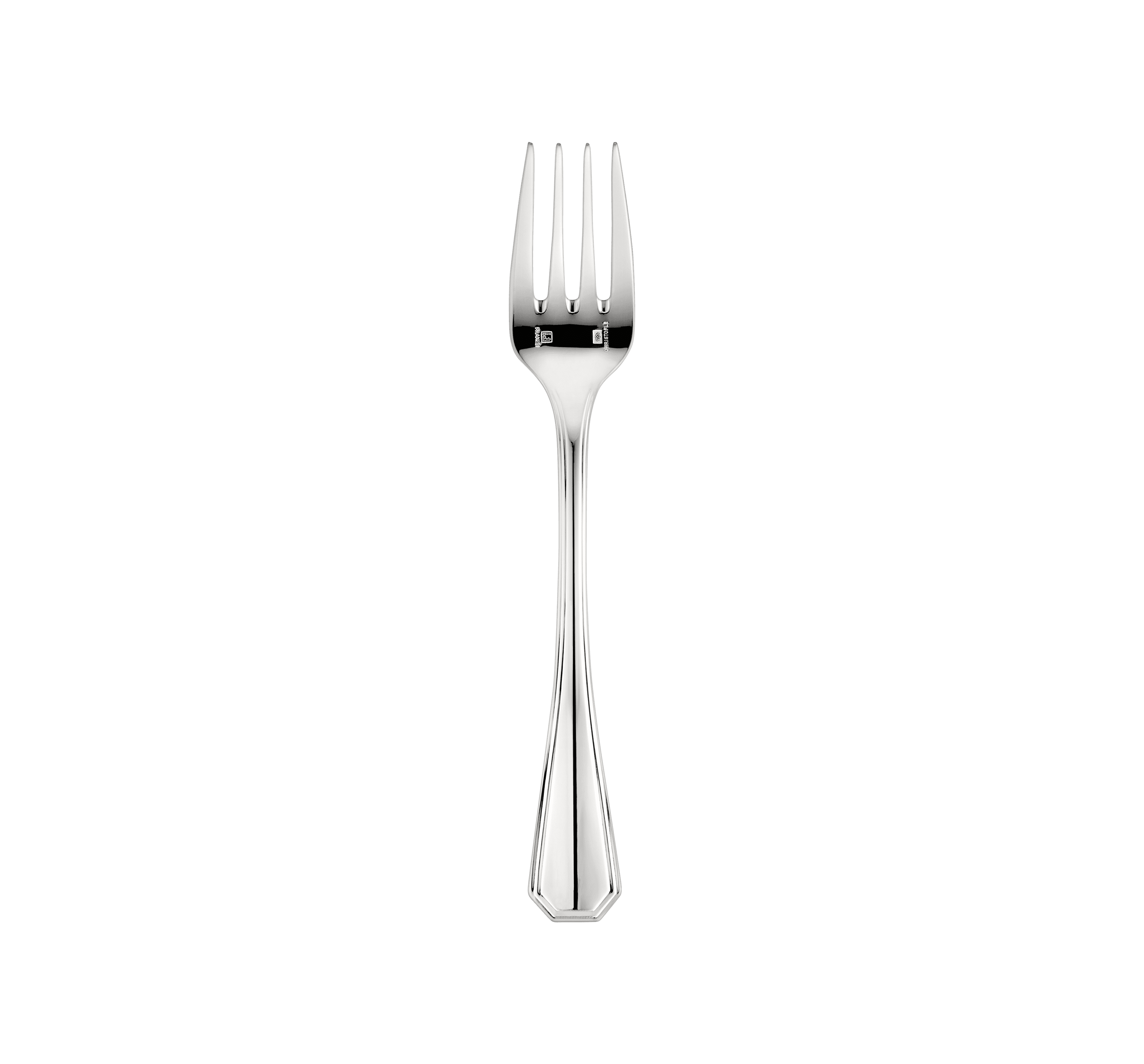 christofle fourchette à salade en métal argenté 1