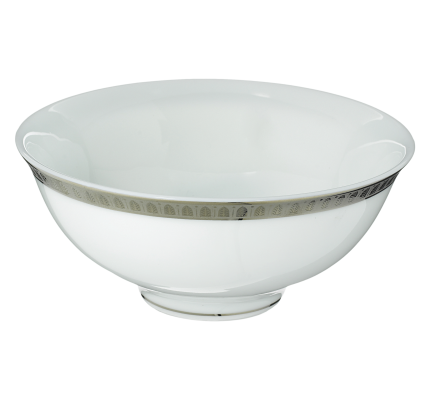 christofle porcelain chinese soup bowl platinum finish 1