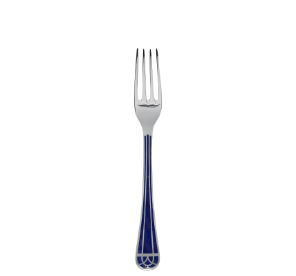 christofle silver-plated dinner fork - marbled blue 1