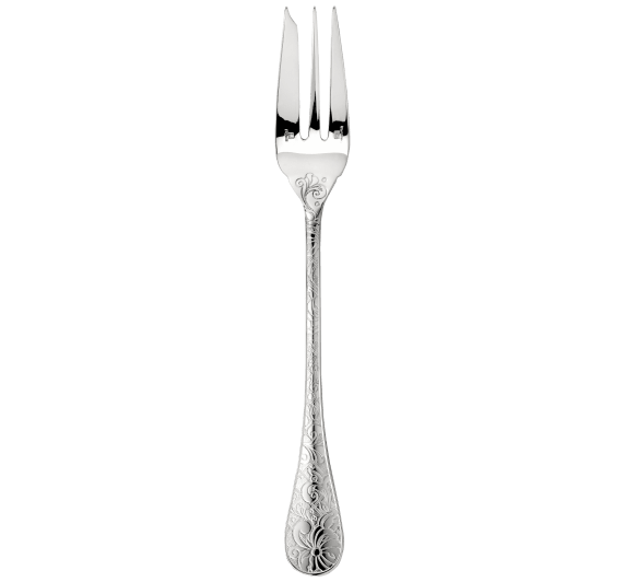 christofle serving fork jardin d'eden  silver plated 1