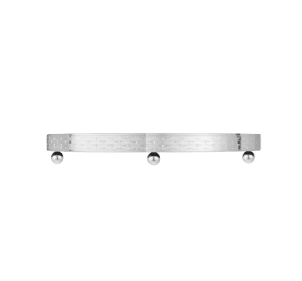 christofle silver-plated half circle tray surtout 1