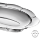 Bread Basket on Foot Lobes et Godrons Gallia, Silverware - Vintage
