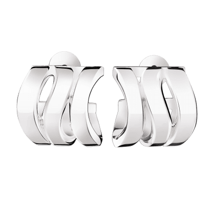 christofle sterling silver small hoop earings  1
