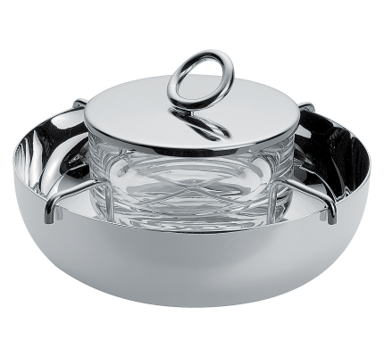 christofle small silver-plated caviar serving set 1