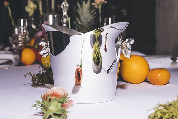 Anèmone-Belle Epoque Silver-Plated Champagne Bucket